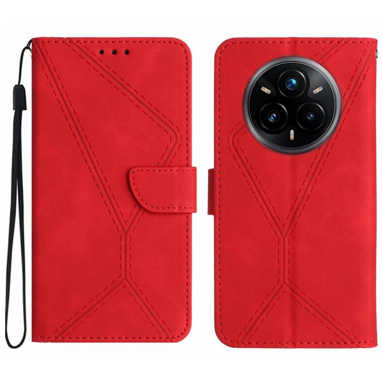 Custodia per telefono in pelle goffrata con cuciture, For Realme C75 5G, For Realme 14 5G Global / P3 5G Global, For Realme P3 Pro 5G Global, For Realme 14 Pro+ 5G