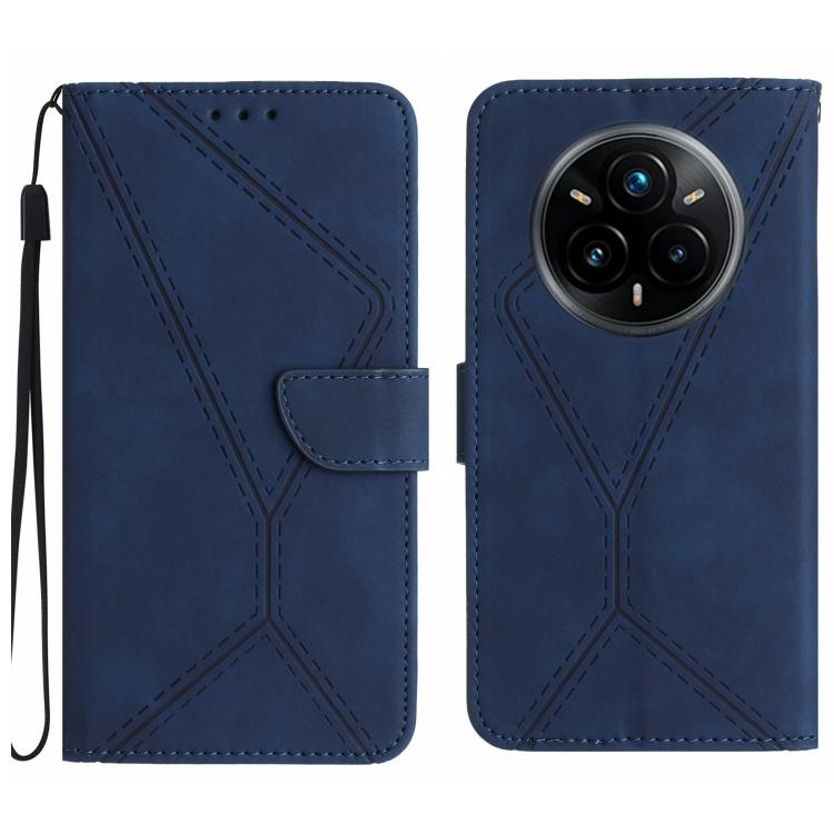 Custodia per telefono in pelle goffrata con cuciture, For Realme C75 5G, For Realme 14 5G Global / P3 5G Global, For Realme P3 Pro 5G Global, For Realme 14 Pro+ 5G