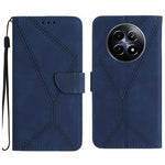 Custodia per telefono in pelle goffrata con cuciture, For Realme C75 4G, For Realme 13+ 5G Global, For Realme 13 Pro 5G / 13 Pro+ 5G, For Realme C63 4G Global/ C61
