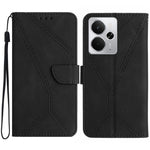 Custodia per telefono in pelle goffrata con cuciture, For Realme C75 5G, For Realme 14 5G Global / P3 5G Global, For Realme P3 Pro 5G Global, For Realme 14 Pro+ 5G