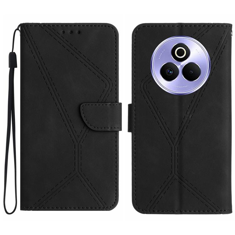 Custodia per telefono in pelle goffrata con cuciture, For Realme C75 5G, For Realme 14 5G Global / P3 5G Global, For Realme P3 Pro 5G Global, For Realme 14 Pro+ 5G
