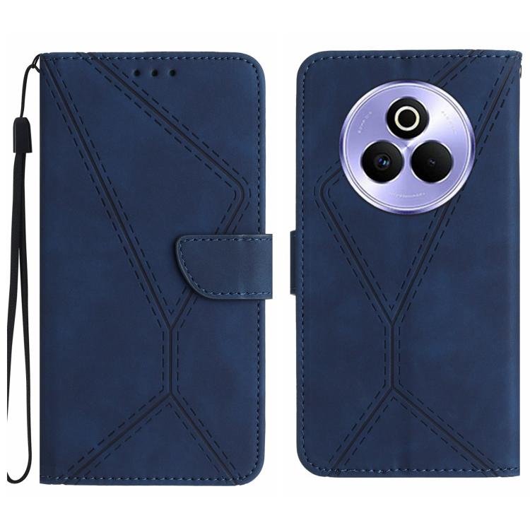 Custodia per telefono in pelle goffrata con cuciture, For Realme C75 5G, For Realme 14 5G Global / P3 5G Global, For Realme P3 Pro 5G Global, For Realme 14 Pro+ 5G