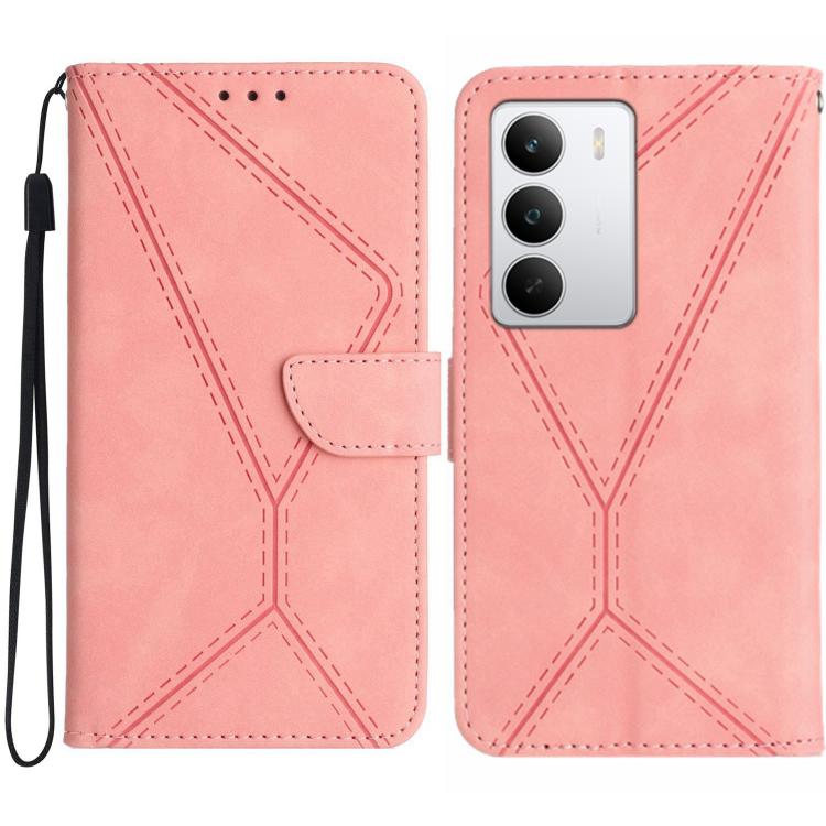 Custodia per telefono in pelle goffrata con cuciture, For Realme C75 5G, For Realme 14 5G Global / P3 5G Global, For Realme P3 Pro 5G Global, For Realme 14 Pro+ 5G