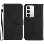 Custodia per telefono in pelle goffrata con cuciture, For Realme C85 Pro 4G, For Realme 15T 5G, For Realme 15 5G Global / 15 Pro 5G Global, For Realme C71 4G