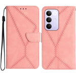 Custodia per telefono in pelle goffrata con cuciture, For Realme C100 4G, For Realme C83 5G, For Realme 16 Pro+ 5G, For Realme C85 5G