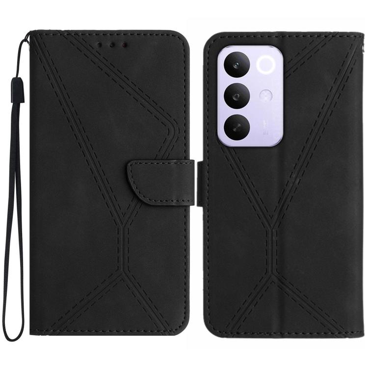 Custodia per telefono in pelle goffrata con cuciture, For Realme C100 4G, For Realme C83 5G, For Realme 16 Pro+ 5G, For Realme C85 5G