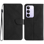 Custodia per telefono in pelle goffrata con cuciture, For Realme C85 Pro 4G, For Realme 15T 5G, For Realme 15 5G Global / 15 Pro 5G Global, For Realme C71 4G