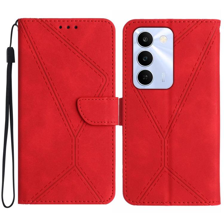 Custodia per telefono in pelle goffrata con cuciture, For Realme C100 4G, For Realme C83 5G, For Realme 16 Pro+ 5G, For Realme C85 5G