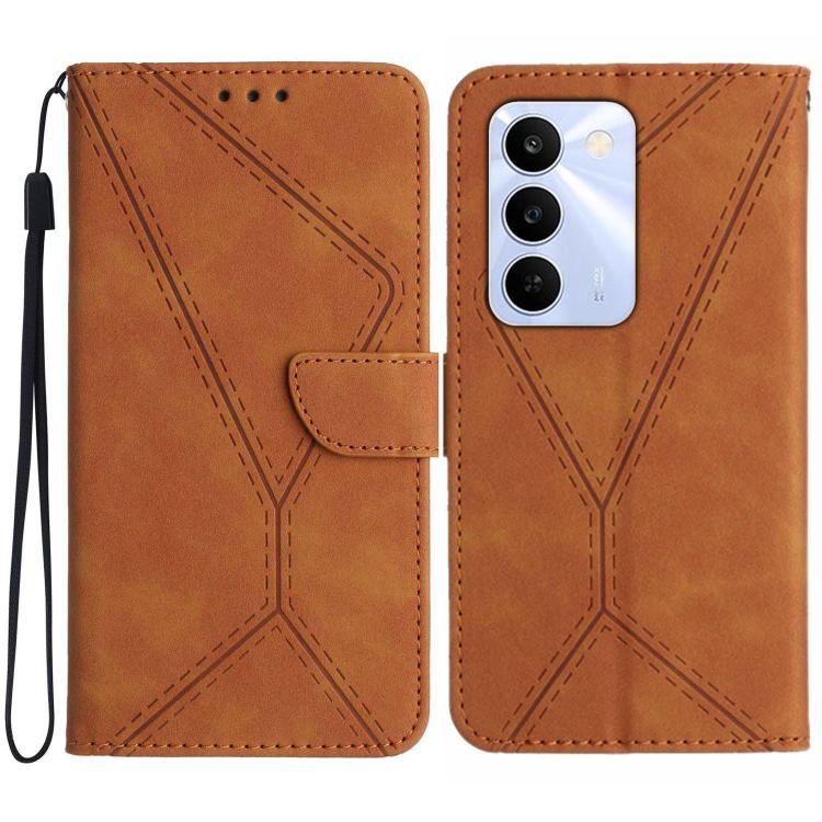 Custodia per telefono in pelle goffrata con cuciture, For Realme C100 4G, For Realme C83 5G, For Realme 16 Pro+ 5G, For Realme C85 5G