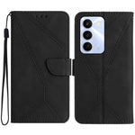 Custodia per telefono in pelle goffrata con cuciture, For Realme C100 4G, For Realme C83 5G, For Realme 16 Pro+ 5G, For Realme C85 5G