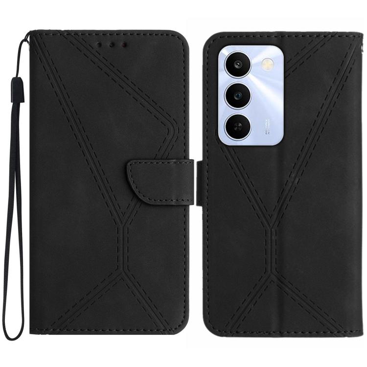 Custodia per telefono in pelle goffrata con cuciture, For Realme C100 4G, For Realme C83 5G, For Realme 16 Pro+ 5G, For Realme C85 5G