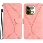 Custodia per telefono in pelle goffrata con cuciture, For Realme C100 4G, For Realme C83 5G, For Realme 16 Pro+ 5G, For Realme C85 5G