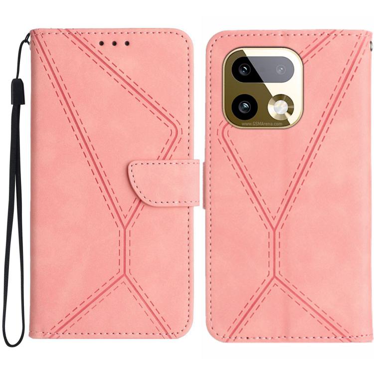 Custodia per telefono in pelle goffrata con cuciture, For Realme C100 4G, For Realme C83 5G, For Realme 16 Pro+ 5G, For Realme C85 5G