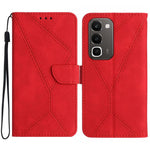 Custodia per telefono in pelle goffrata con cuciture, For Realme C100 4G, For Realme C83 5G, For Realme 16 Pro+ 5G, For Realme C85 5G