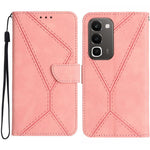 Custodia per telefono in pelle goffrata con cuciture, For Realme C100 4G, For Realme C83 5G, For Realme 16 Pro+ 5G, For Realme C85 5G