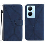 Custodia per telefono in pelle goffrata con cuciture, For vivo V50 5G Global, For vivo Y03 4G, For vivo Y200e / Y100 IDN / V30 Lite India 5G, For vivo Y78+