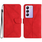 Custodia per telefono in pelle goffrata con cuciture, For vivo V50 5G Global, For vivo Y03 4G, For vivo Y200e / Y100 IDN / V30 Lite India 5G, For vivo Y78+