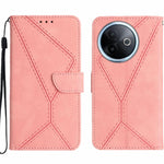 Custodia per telefono in pelle goffrata con cuciture, For vivo Y39 5G Global, For vivo V50 Lite 5G, For vivo Y04 4G / Y29s 5G, For vivo Y29 4G Global