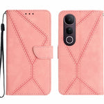 Custodia per telefono in pelle goffrata con cuciture, For vivo Y39 5G Global, For vivo V50 Lite 5G, For vivo Y04 4G / Y29s 5G, For vivo Y29 4G Global