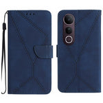 Custodia per telefono in pelle goffrata con cuciture, For vivo Y39 5G Global, For vivo V50 Lite 5G, For vivo Y04 4G / Y29s 5G, For vivo Y29 4G Global