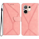 Custodia per telefono in pelle goffrata con cuciture, For vivo V70 FE 5G, For vivo V70 5G Global / V70 Elite 5G, For vivo V60 Lite 5G, For vivo V60 5G