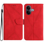 Custodia per telefono in pelle goffrata con cuciture, For vivo V70 FE 5G, For vivo V70 5G Global / V70 Elite 5G, For vivo V60 Lite 5G, For vivo V60 5G