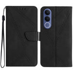 Custodia per telefono in pelle goffrata con cuciture, For vivo V70 FE 5G, For vivo V70 5G Global / V70 Elite 5G, For vivo V60 Lite 5G, For vivo V60 5G