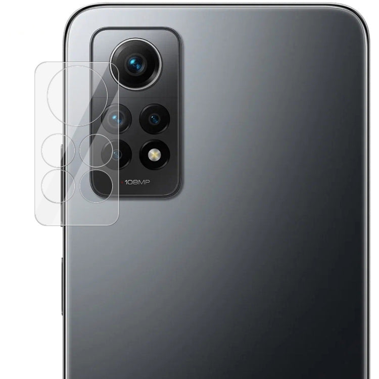 Imak Pellicola in vetro temperato per obiettivo della fotocamera posteriore integrata con copriobiettivo, For Xiaomi Redmi Note 12 Pro 4G