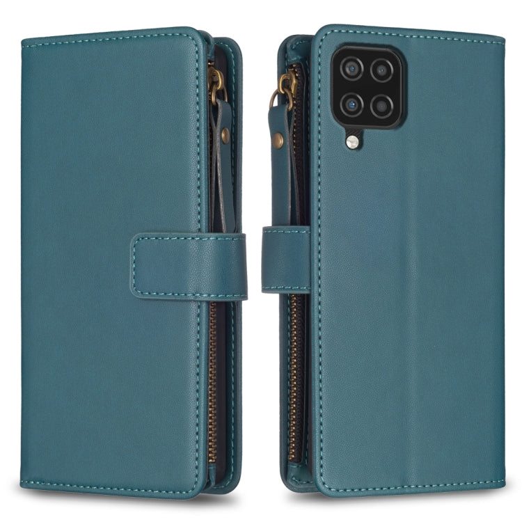 Custodia per telefono a conchiglia in pelle con portafoglio con cerniera a 9 slot per schede, For Samsung Galaxy A12, For Samsung Galaxy A42 5G, For Samsung Galaxy A31, For Samsung Galaxy S20 Ultra