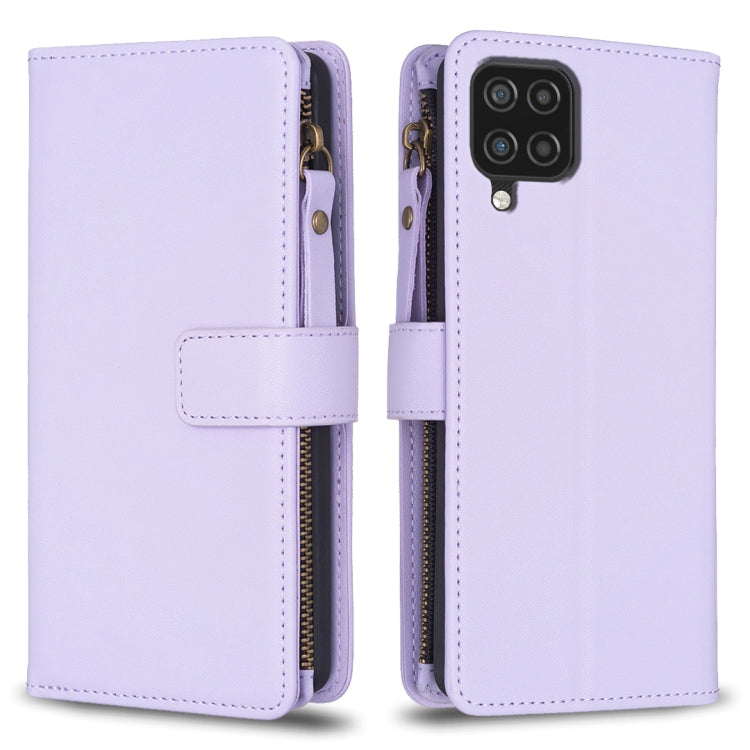 Custodia per telefono a conchiglia in pelle con portafoglio con cerniera a 9 slot per schede, For Samsung Galaxy A12, For Samsung Galaxy A42 5G, For Samsung Galaxy A31, For Samsung Galaxy S20 Ultra
