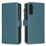 Custodia per telefono a conchiglia in pelle con portafoglio con cerniera a 9 slot per schede, For Samsung Galaxy A73 5G, For Samsung Galaxy A33, For Samsung Galaxy A13, For Samsung Galaxy S22 Ultra 5G