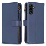 Custodia per telefono a conchiglia in pelle con portafoglio con cerniera a 9 slot per schede, For Samsung Galaxy A73 5G, For Samsung Galaxy A33, For Samsung Galaxy A13, For Samsung Galaxy S22 Ultra 5G