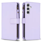 Custodia per telefono a conchiglia in pelle con portafoglio con cerniera a 9 slot per schede, For Samsung Galaxy S24 Ultra 5G, For Samsung Galaxy A35, For Samsung Galaxy A55, For Samsung Galaxy A14