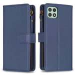 Custodia per telefono a conchiglia in pelle con portafoglio con cerniera a 9 slot per schede, For Samsung Galaxy A22 4G, For Samsung Galaxy A22 5G, For Samsung Galaxy S21 FE 5G, For Samsung Galaxy A23 4G