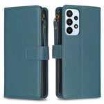Custodia per telefono a conchiglia in pelle con portafoglio con cerniera a 9 slot per schede, For Samsung Galaxy A22 4G, For Samsung Galaxy A22 5G, For Samsung Galaxy S21 FE 5G, For Samsung Galaxy A23 4G