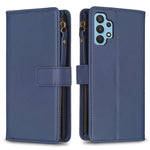 Custodia per telefono a conchiglia in pelle con portafoglio con cerniera a 9 slot per schede, For Samsung Galaxy A32 4G, For Samsung Galaxy A72, For Samsung Galaxy A52, For Samsung Galaxy A53