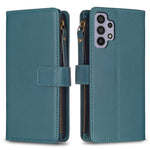Custodia per telefono a conchiglia in pelle con portafoglio con cerniera a 9 slot per schede, For Samsung Galaxy A32 5G, For Samsung Galaxy S21 5G, For Samsung Galaxy S21+ 5G, For Samsung Galaxy S21 Ultra 5G
