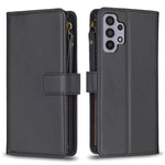 Custodia per telefono a conchiglia in pelle con portafoglio con cerniera a 9 slot per schede, For Samsung Galaxy A32 5G, For Samsung Galaxy S21 5G, For Samsung Galaxy S21+ 5G, For Samsung Galaxy S21 Ultra 5G