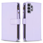 Custodia per telefono a conchiglia in pelle con portafoglio con cerniera a 9 slot per schede, For Samsung Galaxy A32 5G, For Samsung Galaxy S21 5G, For Samsung Galaxy S21+ 5G, For Samsung Galaxy S21 Ultra 5G