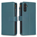 Custodia per telefono a conchiglia in pelle con portafoglio con cerniera a 9 slot per schede, For Samsung Galaxy S23 FE 5G, For Samsung Galaxy S24+ 5G, For Samsung Galaxy A34 5G, For Samsung Galaxy S24 5G
