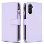 Custodia per telefono a conchiglia in pelle con portafoglio con cerniera a 9 slot per schede, For Samsung Galaxy S23 FE 5G, For Samsung Galaxy S24+ 5G, For Samsung Galaxy A34 5G, For Samsung Galaxy S24 5G