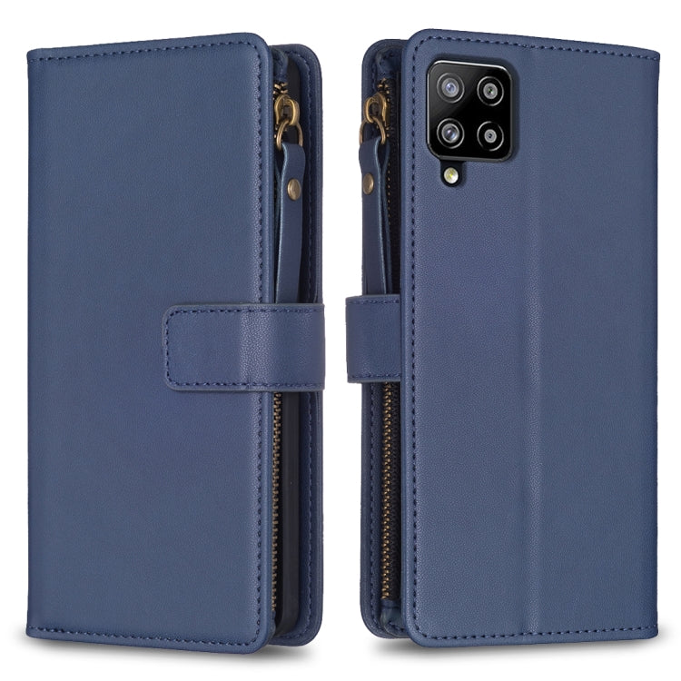 Custodia per telefono a conchiglia in pelle con portafoglio con cerniera a 9 slot per schede, For Samsung Galaxy A12, For Samsung Galaxy A42 5G, For Samsung Galaxy A31, For Samsung Galaxy S20 Ultra