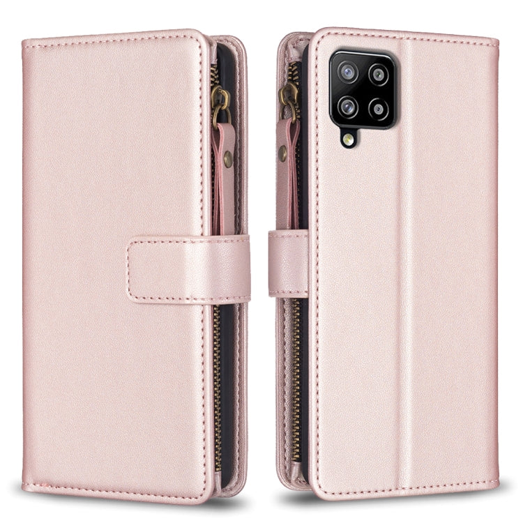 Custodia per telefono a conchiglia in pelle con portafoglio con cerniera a 9 slot per schede, For Samsung Galaxy A12, For Samsung Galaxy A42 5G, For Samsung Galaxy A31, For Samsung Galaxy S20 Ultra