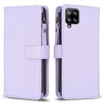 Custodia per telefono a conchiglia in pelle con portafoglio con cerniera a 9 slot per schede, For Samsung Galaxy A12, For Samsung Galaxy A42 5G, For Samsung Galaxy A31, For Samsung Galaxy S20 Ultra