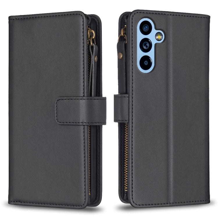 Custodia per telefono a conchiglia in pelle con portafoglio con cerniera a 9 slot per schede, For Samsung Galaxy A54 5G, For Samsung Galaxy S23 Ultra 5G, For Samsung Galaxy S23 5G, For Samsung Galaxy S20 FE