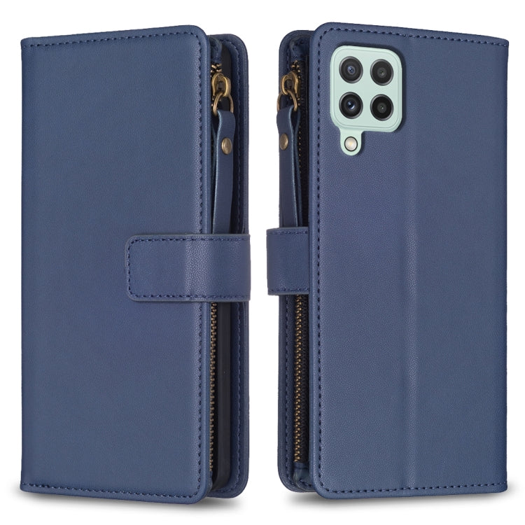 Custodia per telefono a conchiglia in pelle con portafoglio con cerniera a 9 slot per schede, For Samsung Galaxy A22 4G, For Samsung Galaxy A22 5G, For Samsung Galaxy S21 FE 5G, For Samsung Galaxy A23 4G