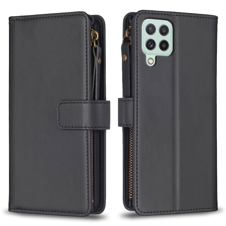 Custodia per telefono a conchiglia in pelle con portafoglio con cerniera a 9 slot per schede, For Samsung Galaxy A22 4G, For Samsung Galaxy A22 5G, For Samsung Galaxy S21 FE 5G, For Samsung Galaxy A23 4G