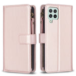Custodia per telefono a conchiglia in pelle con portafoglio con cerniera a 9 slot per schede, For Samsung Galaxy A22 4G, For Samsung Galaxy A22 5G, For Samsung Galaxy S21 FE 5G, For Samsung Galaxy A23 4G