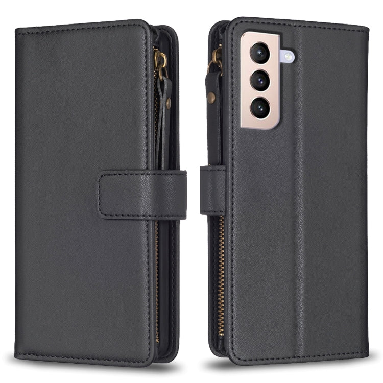 Custodia per telefono a conchiglia in pelle con portafoglio con cerniera a 9 slot per schede, For Samsung Galaxy A32 5G, For Samsung Galaxy S21 5G, For Samsung Galaxy S21+ 5G, For Samsung Galaxy S21 Ultra 5G