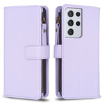Custodia per telefono a conchiglia in pelle con portafoglio con cerniera a 9 slot per schede, For Samsung Galaxy A32 5G, For Samsung Galaxy S21 5G, For Samsung Galaxy S21+ 5G, For Samsung Galaxy S21 Ultra 5G